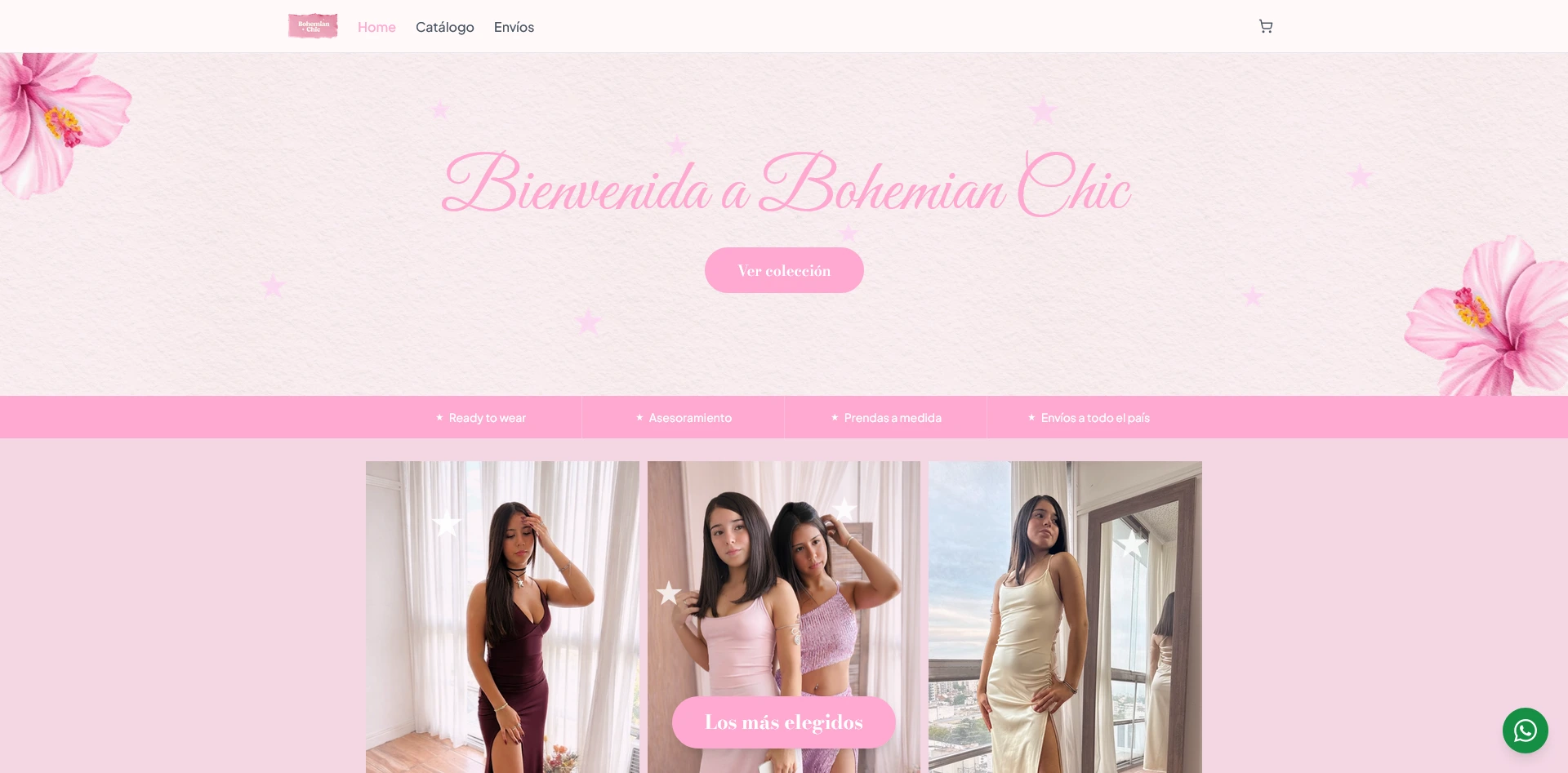 Tienda online de Bohemian Chic, marca de indumentaria femenina
